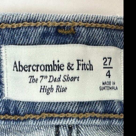Abercrombie & Fitch The 7" Dad Short High Rise Medium Wash - 27 / 4 - Picture 8 of 8